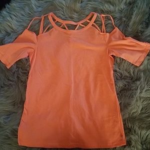 Fabletics, open-work, tee